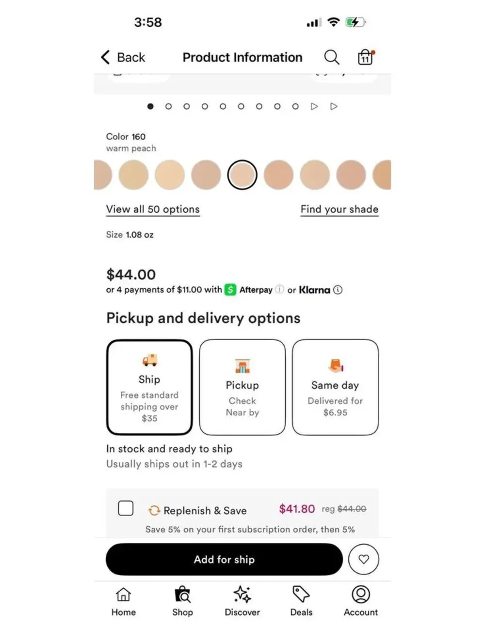 Fenty Beauty Soft'Lit Luminous Foundation $44 retail